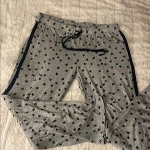 Gray Star Patterned Joggers